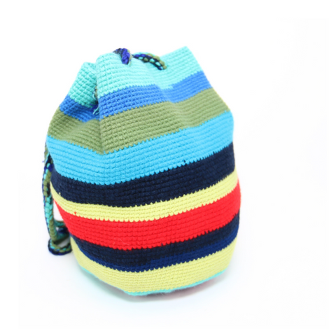 Women’s Tote Bag with Multicolor Rainbow Design