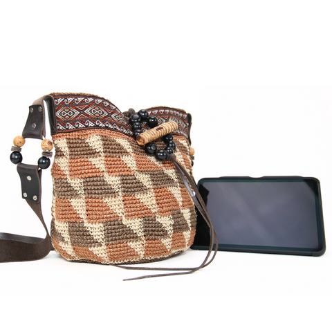 Brown Indigenous Ethnic Bag Handwoven Bag