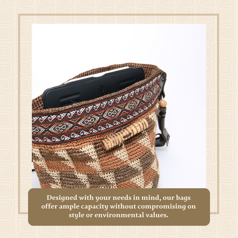 Brown Indigenous Ethnic Bag Handwoven Bag