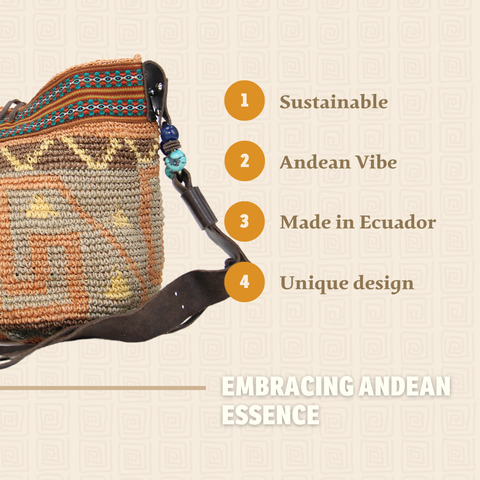Brown Indigenous Design Ethnic Bag Handwoven Bag