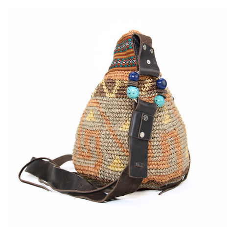Brown Indigenous Design Ethnic Bag Handwoven Bag
