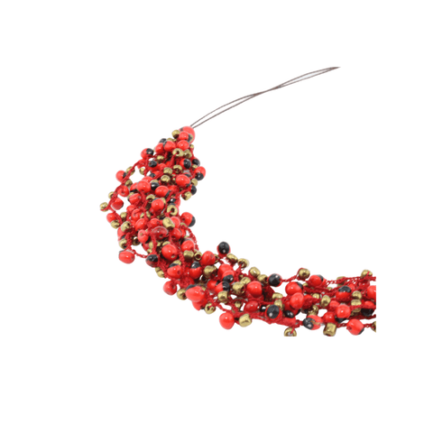 Handcrafted Red Huayruro Bead Necklace