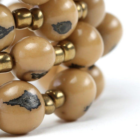 Handcrafted Beige Bracelet with Acai Beads