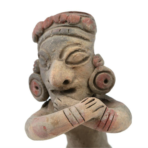 Andean Shaman Sculpture Crossed Arms (Pre-Colonial Replica)