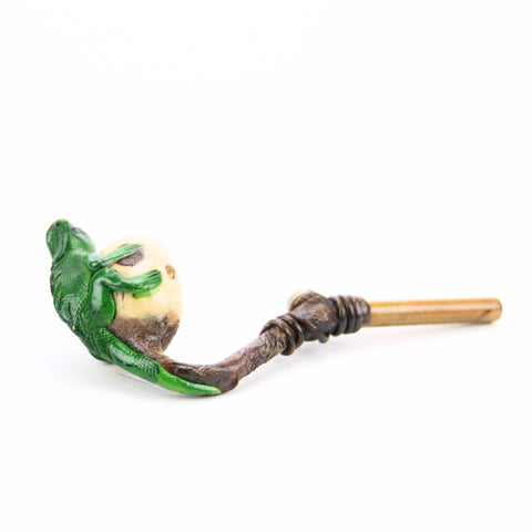 Smoking Pipe w/ Tagua Nut Bowl - Iguana Design