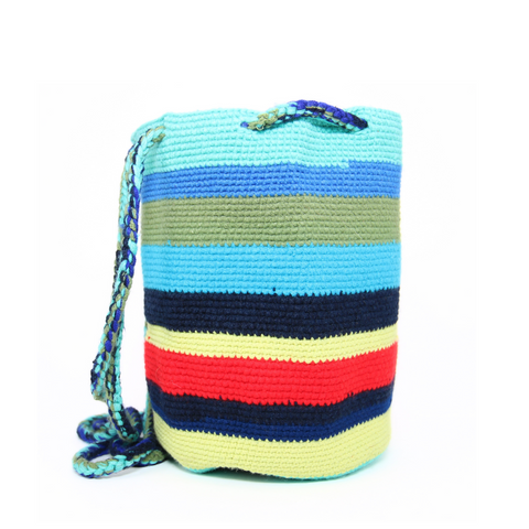 Women’s Tote Bag with Multicolor Rainbow Design