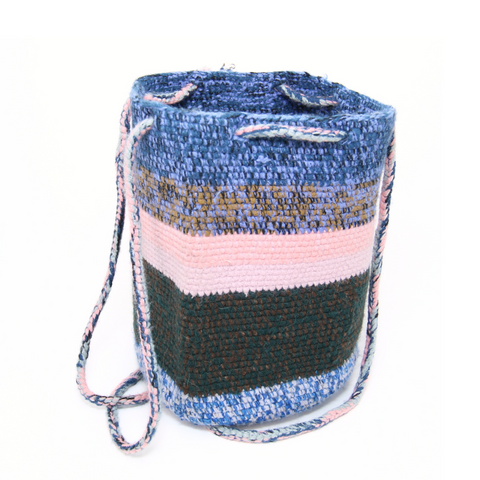 Women’s Tote Bag with Multicolor Line Design