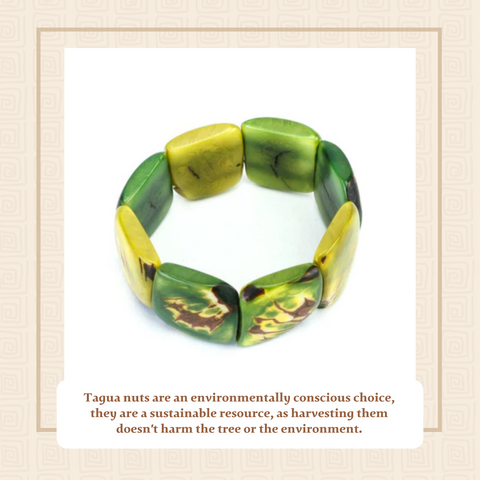 Tagua nut Green Bracelet