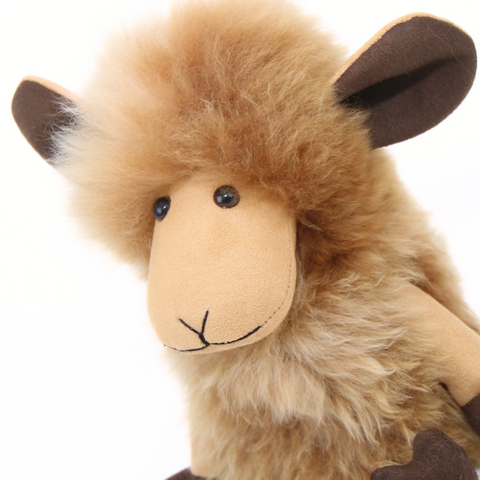 Dark Brown Alpaca Sheep Stuffie
