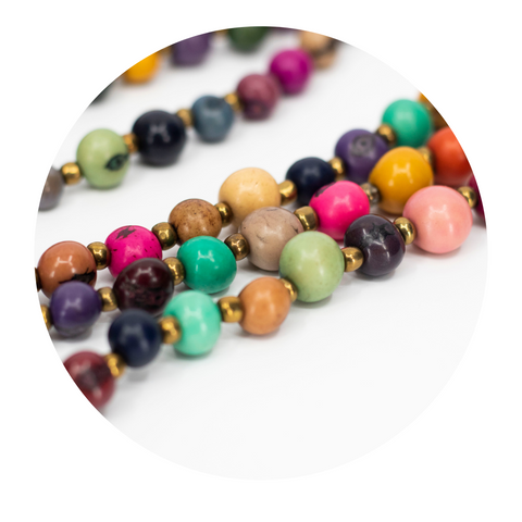 Multi-Colored Acai Beads Necklace