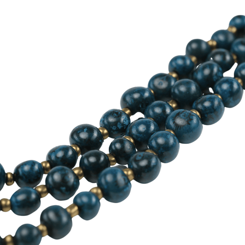 Deep Blue Delight: Acai Beads Necklace for Nature-Inspired Fashion