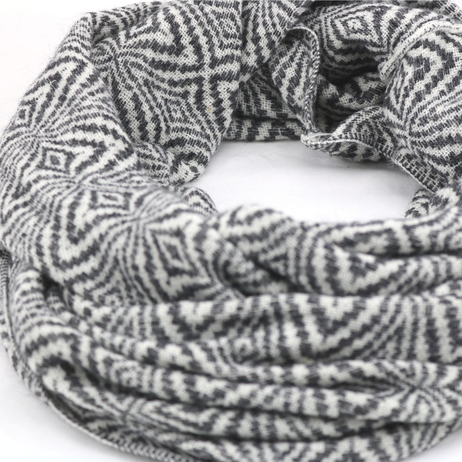 Black and white infinity hot sale scarf