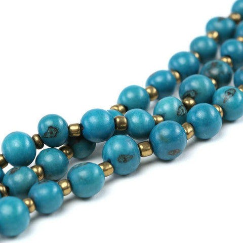 Blue Acai Bead Necklace